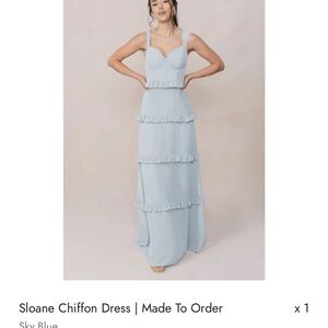 Revelry Sky Blue Maxi Dress